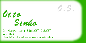 otto sinko business card